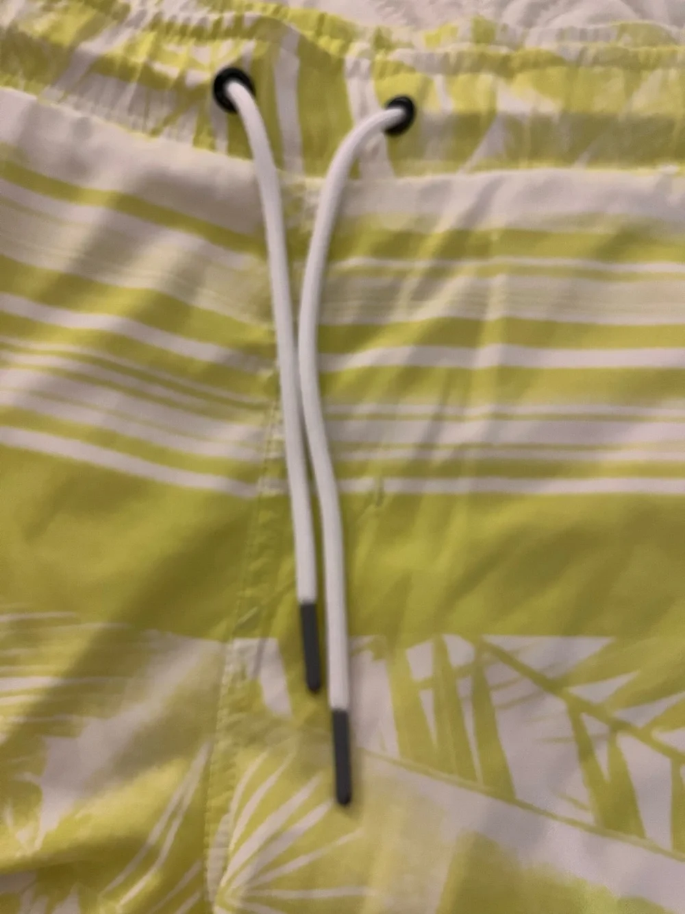 Spyder Men's Lime Green Palm-Print Swim Trunks size Large
